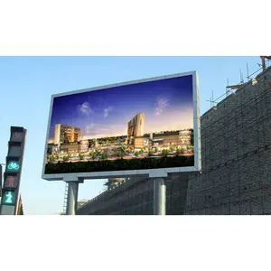 Pre Engineering Highway Road Sign Stahl material Säulen montierte Außenwerbung Billboard Led Display Screen Struktur