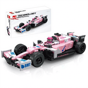 Voiture de <span class=keywords><strong>course</strong></span> de Formule 1 pour enfants, jouet de construction, boîte cadeau, modèle de voiture de <span class=keywords><strong>course</strong></span> créatif dans <span class=keywords><strong>une</strong></span> élégante boîte cadeau - Product Image 6