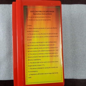 Mascarilla de protección contra incendios, máscara de Gas y humo - Product Image 3