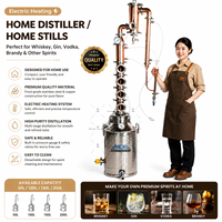 Alambic de distillation domestique en cuivre rouge Ace avec colonne de reflux pour la production de whisky, vodka, brandy, spiritueux et vin
