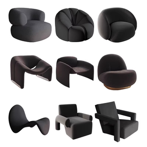 Sillón Individual de Diseño Creativo para Espacios Pequeños, Sofá de Terciopelo con Forma Especial para Sala de Estar - Product Image 6