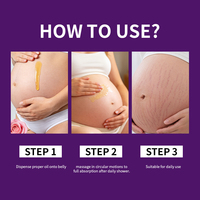 Huile de massage corporelle bio pour femmes enceintes, hydratante en profondeur, raffermissante, hypoallergénique, sans parabène, végane, pour le ventre de grossesse
