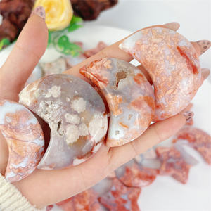 Vendita calda <span class=keywords><strong>pietra</strong></span> <span class=keywords><strong>di</strong></span> cristallo artigianale <span class=keywords><strong>luna</strong></span> stelle sculture <span class=keywords><strong>rosa</strong></span> agata <span class=keywords><strong>luna</strong></span> stella <span class=keywords><strong>pietra</strong></span> <span class=keywords><strong>di</strong></span> palma per la decorazione - Product Image 2