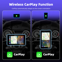 Carplay pour motos, écran horizontal et vertical magnétique à libération rapide, 5 pouces, 600 nit, étanche IP67