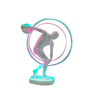 Nhựa hiện đại người đàn ông và người phụ nữ bức tượng điêu khắc Đèn sàn - Product Image 6