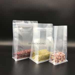 Bolsa de Embalaje con Cierre Hermético Superior, Fondo Plano, de Nailon y Plástico para Almacenamiento de Alimentos, con PVC, PP, PE, Bolsa Vertical para Almacenamiento de Arroz - Product Image 3