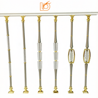 Vente en gros de balustres d'escalier en aluminium et magnésium, décoratifs, modernes et luxueux, pour la maison, l'intérieur et les balcons.