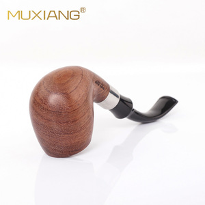 MUXIANG Rosewood Tobacco Pipe Bent Type Handmade Wooden Pipe For Smoking With Case - Product Image 4