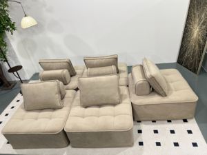 Divano Modulare Mufang <span class=keywords><strong>Piemonte</strong></span>, Divano Compresso in Schiuma ad Alta Densità, Divano Monoposto Ecologico e Durevole per Appartamenti - Product Image 4