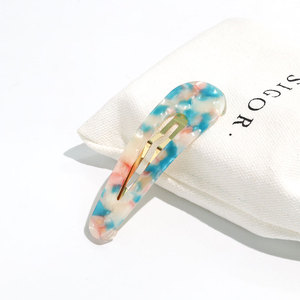 Forcine per capelli a goccia d'acqua in acetato acrilico coreano per le donne fermagli per capelli a scatto per ragazze fermagli per capelli laterali accessori per capelli <span class=keywords><strong>tic</strong></span> tac bb clips - Product Image 3