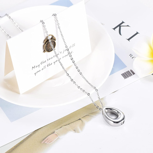 खोखले आंसू-ड्रॉप स्मारक गहने अंतिम संस्कार के लिए महिलाओं/पालतू बालों की राख को लटकाना - Product Image 4