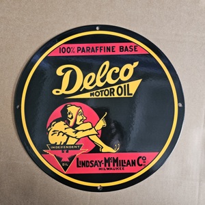 Letreros de Porcelana Esmaltada Vintage de Gasolina y Petróleo <span class=keywords><strong>Conoco</strong></span> Amalie, Venta al por Mayor con Descuento - Product Image 4