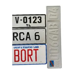 Manufacturer Embossed Car Number Blank Aluminum License Plate Custom Printed Car Tin Metal Signs