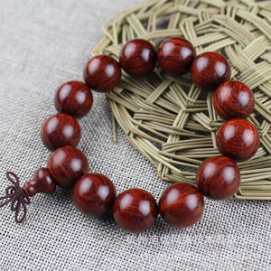 Indian Rosewood <b>Bracelet</b> 18mm Diameter 13 Beads Men's Buddhist Prayer Beads Gift For Elders And Leaders - Product Image 4