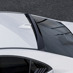 Aileron arrière Subaru Wrx Sti Vb 2022 Plus en fibre de carbone texturée ABS, spoiler noir piano - Product Image 3