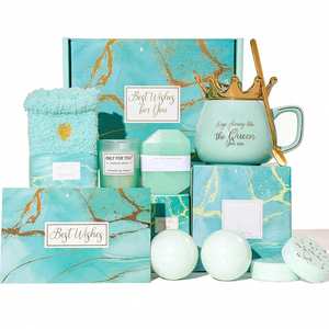 2023 Birthday Gift Set for Mom Female Friends Sisters Wholesale Gift Basket with Unique Shapes Cups for Girls Spa Bath Gifts - Product Image 1
