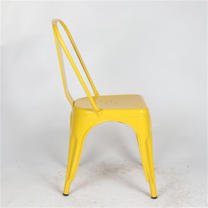 <span class=keywords><strong>Silla</strong></span> de comedor de metal apilable para restaurante Tolixs de hierro antiguo de fácil montaje - Product Image 4