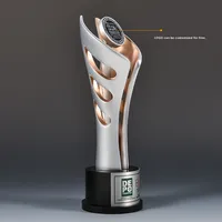 Trophée en résine et métal pur, or, argent, bronze, sur mesure, champion, entreprise créative, employé exceptionnel, récompense annuelle, médaille