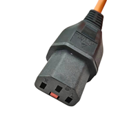 Câble d'alimentation avec prise australienne 3 broches et cordon d'extension IEC C13 femelle verrouillable H05VV-F 3G1.0mm² 10A 250V Orange Lock C13