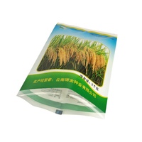 Fermoirs de graines de riz agricoles, paquets étanches, transparents en nylon, 1/2 kg
