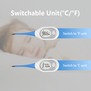 เทอร์โมมิเตอร์ดิจิตอลบลูทูธกันน้ำราคาส่ง สำหรับเด็กและผู้ใหญ่ แบบใช้ในช่องปาก แบบยืดหยุ่น สำหรับการแพทย์ - Product Image 3