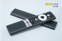 Control Remoto por Voz para TV con Código Fijo y Funciones Automáticas, Teclas de Acceso Rápido para Streaming, Compatible con Google TV
