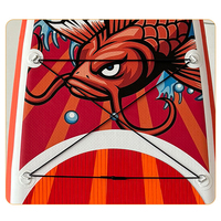 Planche de surf gonflable en PVC rouge personnalisée en gros, sports nautiques, planche souple, stand up paddle, jeux aquatiques, SUP WELLJION