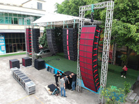 Altavoces profesionales de línea array, venta al por mayor de fábrica china, 2500W