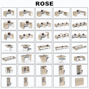 أثاث مكتبي خشبي على شكل حرف L للمدير الحديث من Xusheng ، مكاتب تنفيذية معتمدة من CE لمدير المدير التنفيذي - Product Image 3