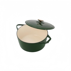 <span class=keywords><strong>Cocotte</strong></span> en <span class=keywords><strong>fonte</strong></span> émaillée avec couvercle à double poignée Passe au four jusqu'à 500 ° F <span class=keywords><strong>ou</strong></span> sur la cuisinière - Product Image 4