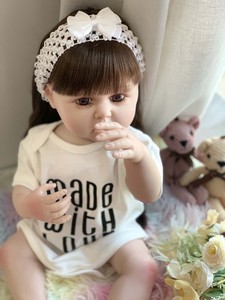 R & B cuerpo completo <span class=keywords><strong>de</strong></span> silicona niña Reborn bebé vinilo realista y silicona Reino Unido Lifereborn dormir recién nacido Reborn muñecas - Product Image 6