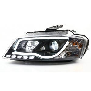 Ensemble de phares JSL pour <span class=keywords><strong>Audi</strong></span> <span class=keywords><strong>A3</strong></span> modèle 08-12, lumière LED modifiée, guide de lumière diurne, lentille bi-xénon, phare xénon - Product Image 5