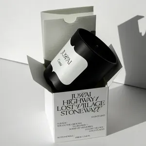 定制纸盒肥皂蜡烛香水化妆品护肤产品零售包装盒，带定制印刷标志品牌