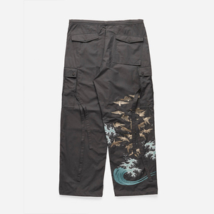 Pantalons décontractés pour hommes surdimensionnés OEM pantalons <span class=keywords><strong>parachute</strong></span> baggy tech verts armée personnalisés - Product Image 2