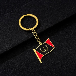 Trendy Stainless Steel Fashion <b>Choker</b> Necklace National Flag Pendant Country Map National Waving FlagJewelry for Men Women Gift - Product Image 5
