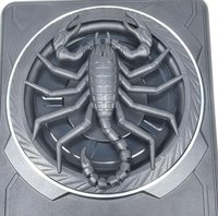 Subwoofer actif pour voiture, design fin, système de basses avec amplificateur intégré pour l'amélioration audio du véhicule et installation facile