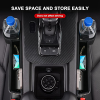 Boîte de rangement multifonction pour siège de voiture avec porte-gobelet réglable, organisateur pour console latérale de voiture, remplisseur d'espace entre les sièges