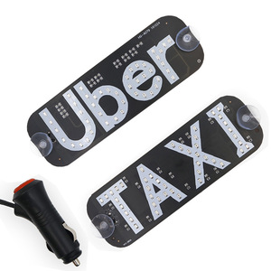 Taxi Ubers Grab Led Car Cab indicator USB Windshield Libre roof top light LED light box uuber taxi sign beacon