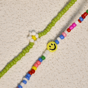 Collier ras de cou <span class=keywords><strong>en</strong></span> perles pour femmes, breloque bohème fait à la main, <span class=keywords><strong>Smiley</strong></span> Girl, chaînes esthétiques, cadeau de bijoux - Product Image 6