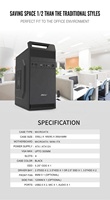 PC hesaplama ITX ATX sunucu durumda siyah USB ses soğutma fanı ROHS masaüstü orta kule yüksek kalite