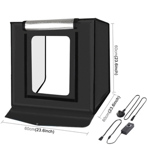 Kit de Estudio Fotográfico Meking LED de 60x60cm con Caja de Luz Suave, Mini Lámpara de 36W para Fotografía - Product Image 1