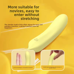 Vibrateur banane en caoutchouc tout-en-un, masseur en silicone liquide, stimulation du point G, appareil de massage et de masturbation, plaisir en couple - Product Image 3