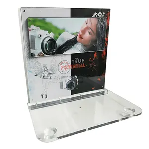 Famous Brand Counter Electronics Stores battery powered electric toothbrush display kiosk Acrylic Digital Camera Display Stand