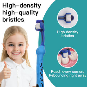 Ideas de nuevos productos 2024, gran oferta, cepillo de dientes para perros con cabeza de tres lados, limpieza bucal, cepillo de dientes para mascotas para limpieza de mascotas - Product Image 3