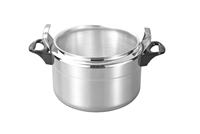 Casserole à pression en alliage d'aluminium écologique avec système de verrouillage de sécurité pour cuisinière à gaz et usage domestique ou en restaurant