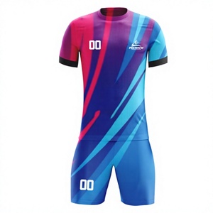 Uniforme d'équipe de football personnalisé, respirant, manches courtes, été, vêtements de sport OEM, fabricant, extensible dans quatre sens, séchage rapide - Product Image 1