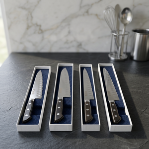 Cuchillo de Chef Seki Japan de Acero Inoxidable con Mango de Plástico, Hoja Dentada Ambidiestra, Disponible para OEM - Product Image 3