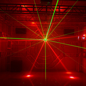 Haz de luz láser giratorio controlado por voz, luz de <span class=keywords><strong>discoteca</strong></span> para saltar, KTV, Flash, salón de baile, barra de Rock, luz de escenario - Product Image 4