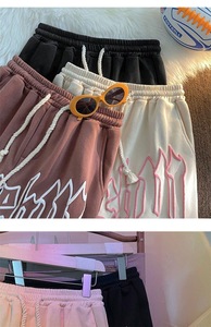 Shorts pour hommes sportifs et confortables, motif lettres, style américain, haute qualité, <span class=keywords><strong>prix</strong></span> de gros usine, collection été - Product Image 3