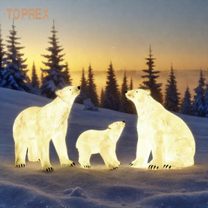 Sculpture Animale LED en <span class=keywords><strong>Fibre</strong></span> de Verre Durable, Motif Artistique Décoratif, Éclairage pour Festival, Zoo, Parc, Jardin, Paysage, Nouvel An - Product Image 5